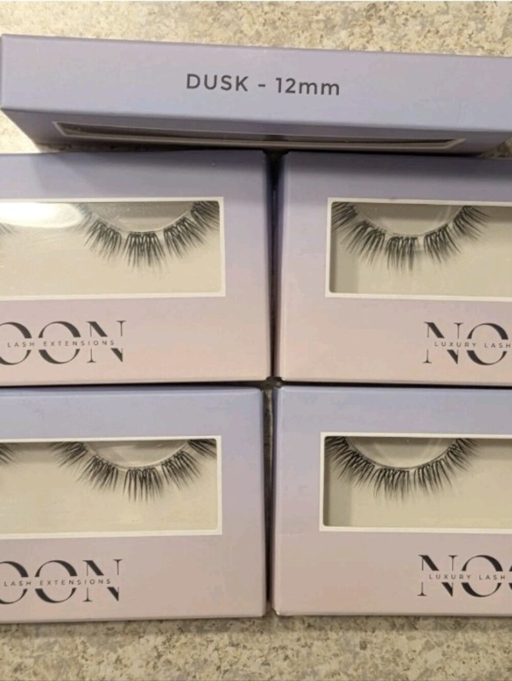 Noon Lash DUSK Silk Lashes, Wispy Volume 12mm NIB set of 5